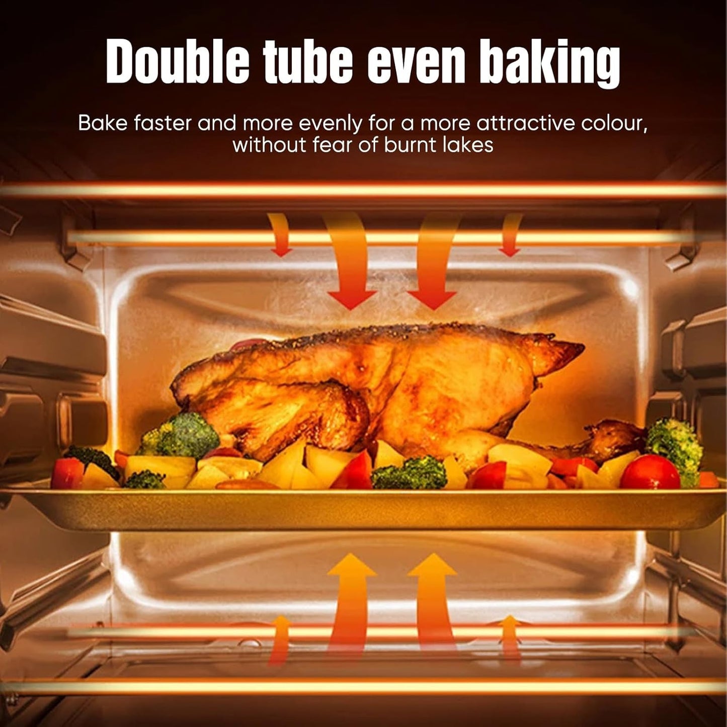 13L Electric Mini Oven Grill Countertop Toaster Pizza Oven Temp Timer 800W