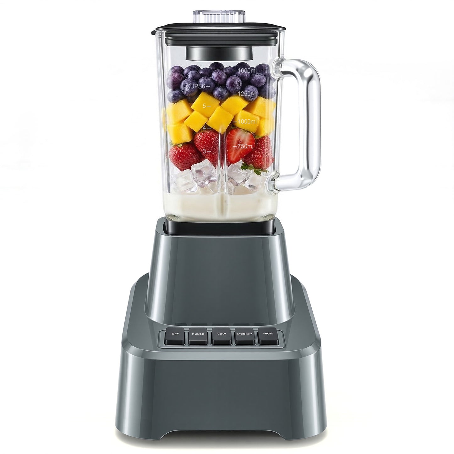 Professional Ice Cream Blender, Full-size Household Blender, Equipped With A 54-ounce Large-capacity Glass Cup