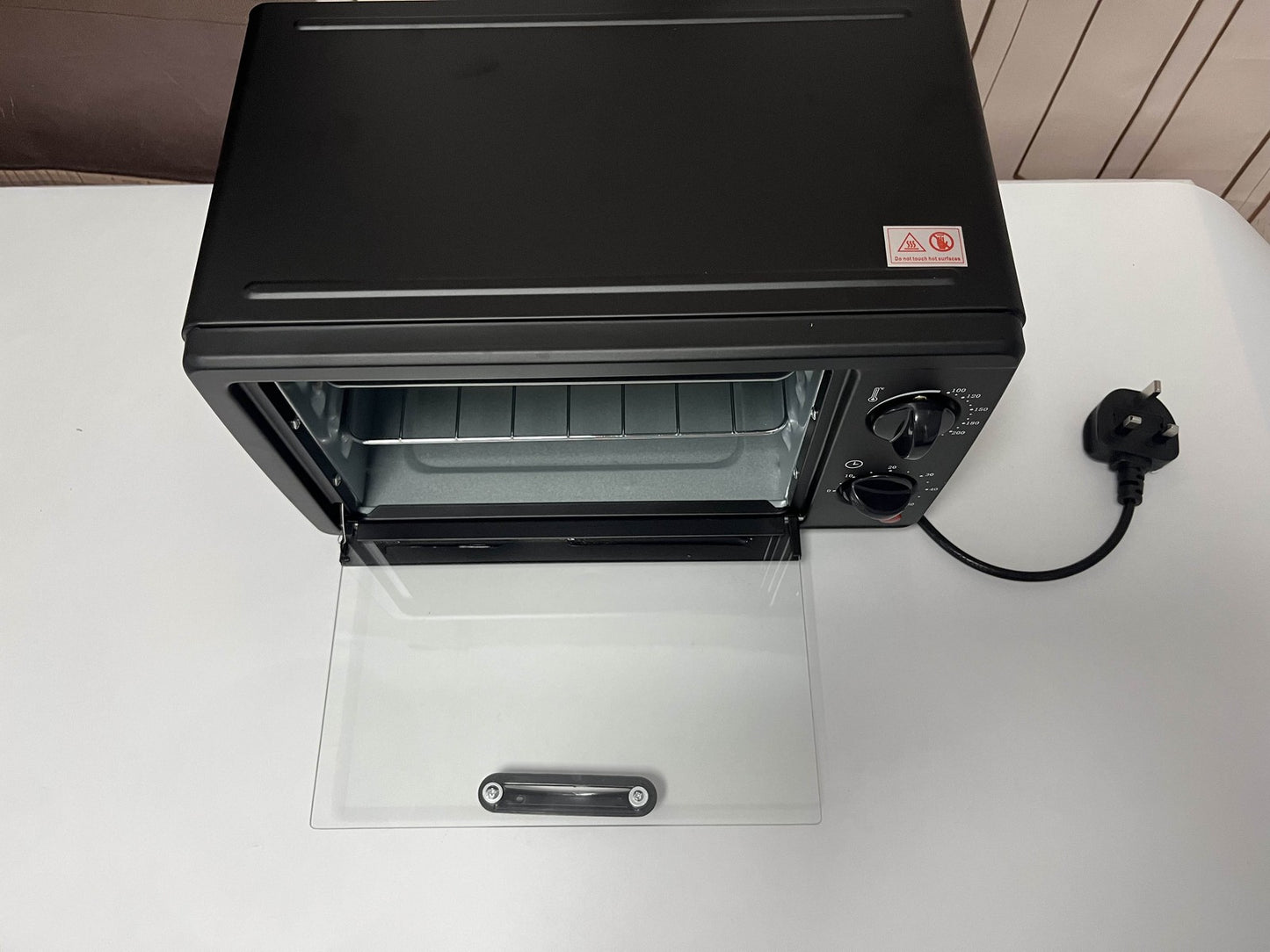 13L Electric Mini  Oven Grill Countertop Toaster Pizza Oven Temp Timer 800W