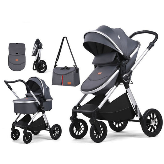3-in-1 Foldable Pet Stroller For Small Dogs And Cats, Detachable Carrier With Storage Basket, 4 Wheels Dog Travel Carrier