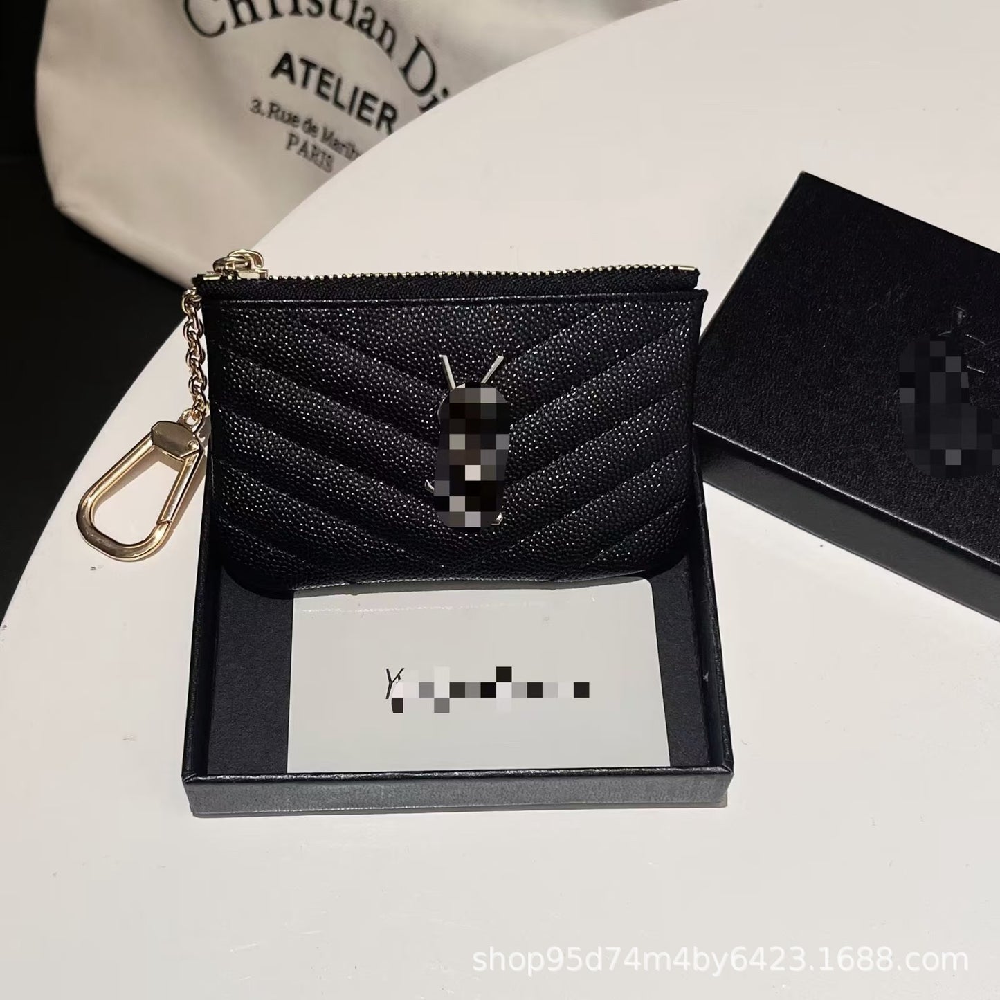 European and American fashion brand Lingge card bag, coin purse, big key storage bag, luxury small item storage bag, small fragrance