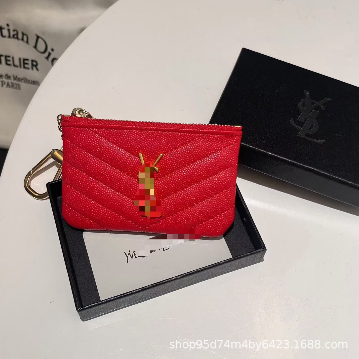 European and American fashion brand Lingge card bag, coin purse, big key storage bag, luxury small item storage bag, small fragrance