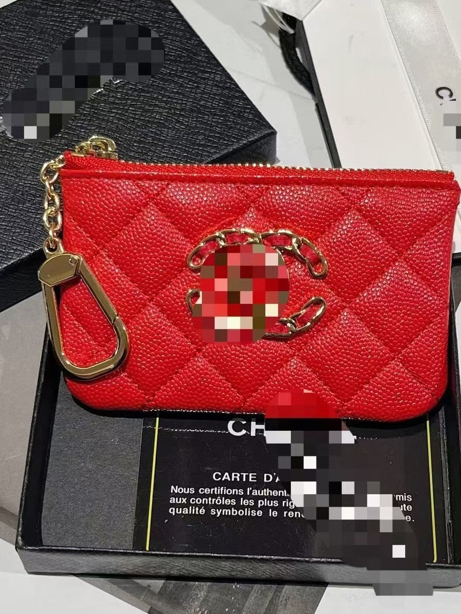 European and American fashion brand Lingge card bag, coin purse, big key storage bag, luxury small item storage bag, small fragrance