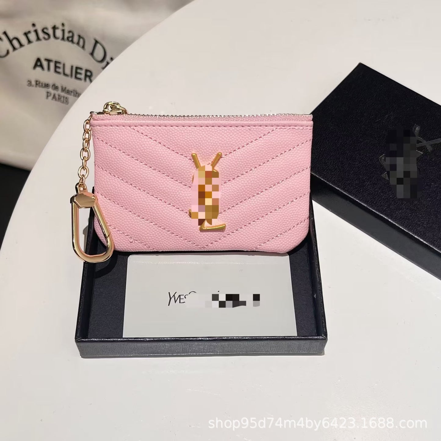 European and American fashion brand Lingge card bag, coin purse, big key storage bag, luxury small item storage bag, small fragrance