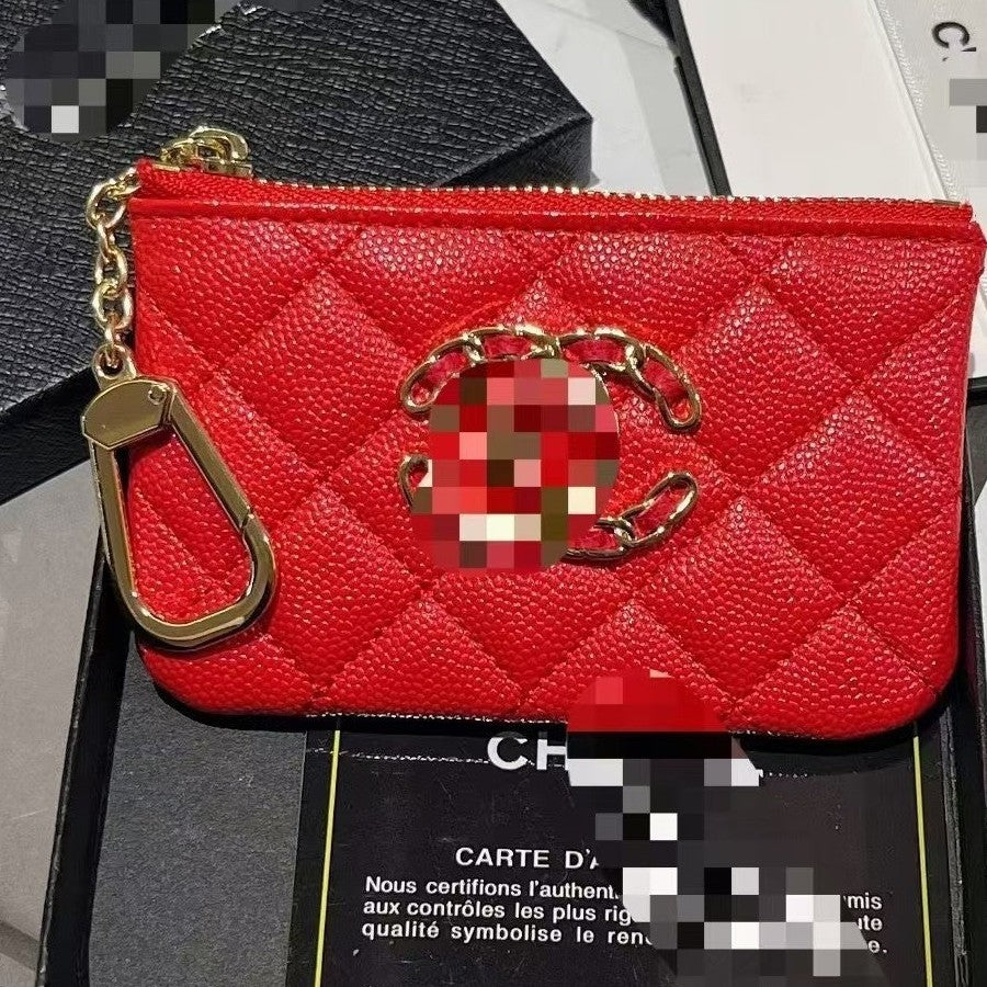 European and American fashion brand Lingge card bag, coin purse, big key storage bag, luxury small item storage bag, small fragrance